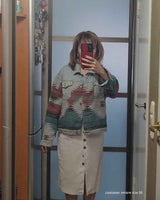 Boho Jacket, Denim Jacket for Women, Ansel in Blue, Fast Shipping