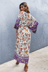 Boho Robe, Kimono Robe, Carina Rose Purple - Wild Rose Boho