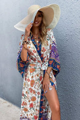 Boho Robe, Kimono Robe, Carina Rose Purple - Wild Rose Boho