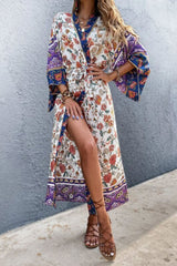 Boho Robe, Kimono Robe, Carina Rose Purple - Wild Rose Boho