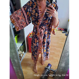 Boho Robe, Kimono Robe, Carina Rose Purple - Wild Rose Boho