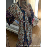 Boho Robe, Kimono Robe, Carina Rose Purple - Wild Rose Boho