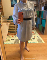 Boho Mini Dress Tunic Dress, Willow in Black