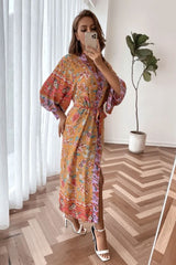 Boho Robe, Kimono Robe, Anna in Yellow Tiffany - Wild Rose Boho