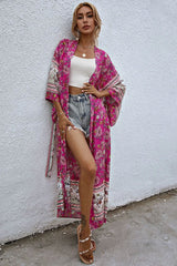 Boho Robe, Kimono Robe, Irma in Pink Berry - Wild Rose Boho