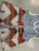 Boho Vest, Denim Vest Women, Arwen, Fast Shipping