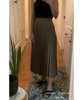 Boho Skirt, Hippie Skirts, Midi Pleated Skirt, Light Tone