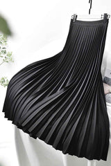 Boho Skirt, Hippie Skirts, Midi Pleated Skirt, Dark Tone