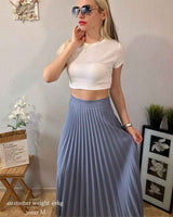 Boho Skirt, Hippie Skirts, Midi Pleated Skirt, Dark Tone