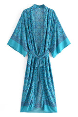 Boho Robe, Kimono Robe, Beach Cover up, Oceane Gem