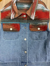 Boho Vest, Denim Vest Women, Brody, Fast Shipping