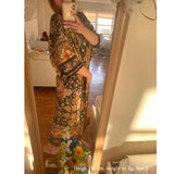 Boho Robe, Kimono Robe, Pink Night Blooming - Wild Rose Boho