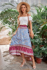 Boho Skirt, Maxi Skirt, Orose Pink Aurelia - Wild Rose Boho