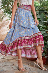Boho Skirt, Maxi Skirt, Blue Aurelia - Wild Rose Boho