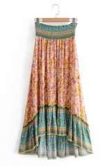 Boho Skirt, Maxi Skirt, Orose Pink Aurelia - Wild Rose Boho