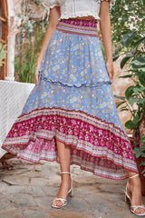 Boho Skirt, Maxi Skirt, Orose Pink Aurelia - Wild Rose Boho