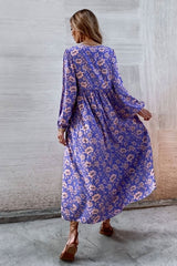 Boho Dress, Gown, Dwarf Purple Iris - Wild Rose Boho