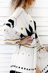 Beach Robe, Cover Up, White Travel - Wild Rose Boho