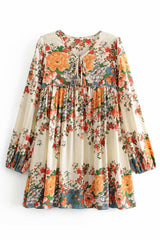 Mini Dress, Boho Dress, White Candytuft - Wild Rose Boho