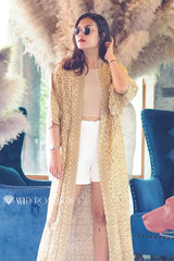 Boho Robe, Kimono Robe, Gold Tiger - Wild Rose Boho
