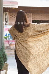 Boho Robe, Kimono Robe, Gold Tiger - Wild Rose Boho