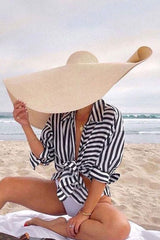 Boho Hat, Sun Hat, Beach Hat, Extra Large Wide Brim, Straw Hat, Beige, White, Black and more 20 colors, (Soft, 26 cm) - Wild Rose Boho
