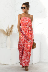 Boho Jumpsuit, Romper, Quincy in Orange - Wild Rose Boho