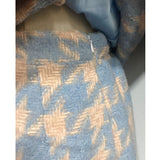Autumn Winter 2 Piece Set, Matching Wool Plaid Jacket and Mini Skirt, Vintage Winter in Blue-White - Wild Rose Boho