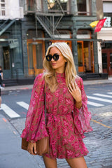 Boho Jumpsuit, Boho Romper, Playsuit,  Vintage Blue Rosewood