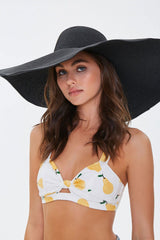 Boho Hat, Sun Hat, Beach Hat, Extra Large Wide Brim, Straw Hat, Black, White, Blue, Navy and more 19 colors (Soft, 25 cm) - Wild Rose Boho