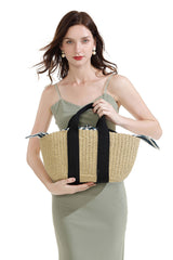 Boho Bag, Woven Straw Handbag, Jose Bag - Wild Rose Boho