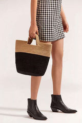 Boho Bag, Woven Straw Handbag, Tia Bag - Wild Rose Boho