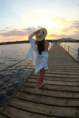 Boho Hat, Sun Hat, Beach Hat, Raffia Hat, Beige Holiday - Wild Rose Boho