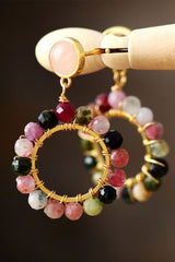 Boho Earrings, Dangle Earrings, Flower Ear