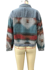 Boho Jacket, Denim Jacket for Women, Ansel in Blue, Fast Shipping