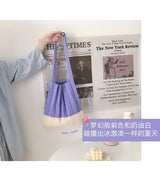 Boho Bag, Eco Tote Bags, Crochet Tote, Knitted Shopper Handbags, Pleated Bags in 6 colors