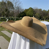 Boho Hat, Sun Hat, Beach Hat, Extra Large Wide Brim, Straw Hat, 4 colors (Soft, Brim 20, 25, 30, 35, 40 cm)