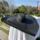 Boho Hat, Sun Hat, Beach Hat, Extra Large Wide Brim, Straw Hat, 4 colors (Soft, Brim 20, 25, 30, 35, 40 cm)