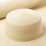 Boho Hat, Sun Hat, Beach Hat, Extra Large Wide Brim Straw Hat (45 cm) - Wild Rose Boho