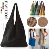 Boho Bag, Tote Bags, Crochet Tote, Knitted Shopper Handbags in Black, Beige, Brown and 10 colors