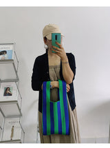 Boho Bag, Eco Tote Bags, Crochet Tote, Knitted Shopper Handbags, Striped in 5 colors