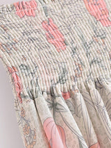 Boho Skirt, Hippie Skirts, Midi Skirt, Wild Rose in Blue, Pink, Smoke