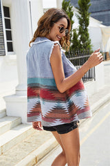 Boho Vest, Denim Vest Women, Arwen, Fast Shipping