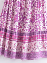 Boho Skirt, Hippie Skirts, Maxi Skirt, Scilla Elise in Pink and Blue
