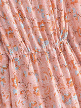 Boho Maxi Dress, Gown, Vacation in River Pink