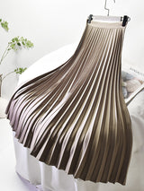 Boho Skirt, Hippie Skirts, Midi Pleated Skirt, Light Tone