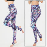 Yoga Legging, Yoga Pants, Boho Legging, Printed Tight, Blue Water