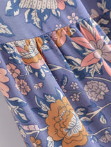 Boho Skirt, Hippie Skirts, Maxi Skirt, Scilla Elise in Pink and Blue