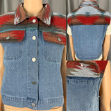 Boho Vest, Denim Vest Women, Brody, Fast Shipping
