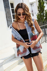 Boho Vest, Denim Vest Women, Arwen, Fast Shipping